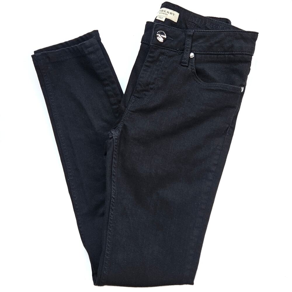 Burberry Milbourne Black Stretchy Skinny Jeans Size 29w
